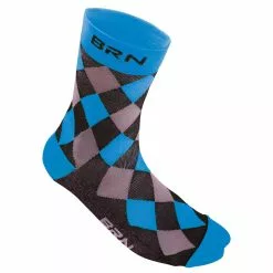 BERNARDI Calzini BRN A Scacchi Blu Nero