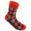 BERNARDI Calzini BRN A Scacchi Rosso Nero -Vendite abbigliamento bici CALZINI BRN A SCACCHI ROSSO NERO