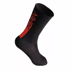 BERNARDI Calzini BRN In Lana Merinos Nero Rosso