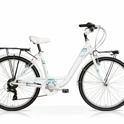City Bike SpeedCross Venus 26 7V Bianco Tiffany