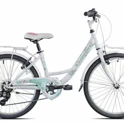 City Bike Torpado Kelly 24 TY300 6V Bianco Verde
