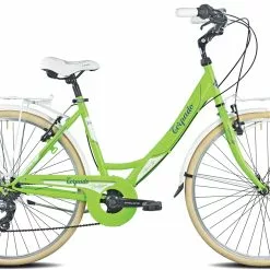 City Bike Torpado Silver Life 26 Donna 6V Verde Mela