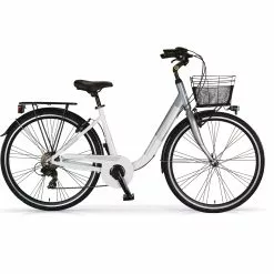 City Bike Trekking MBM People 28 Donna 7V Bianco Grigio