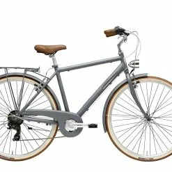 City Bike Vintage Cicli Adriatica Retro Uomo 28 6V Grigia