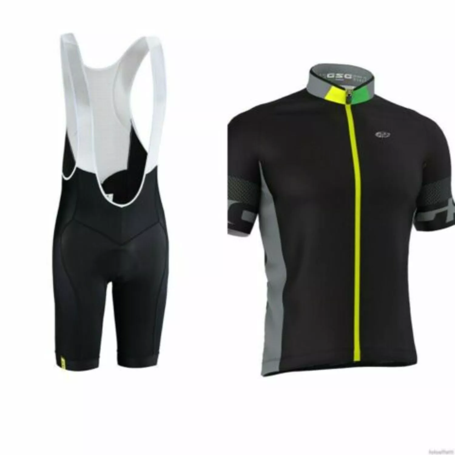 Completo Ciclismo Uomo GSG Pantalone Aurine Maglia Rolle Nero 3 Completo Ciclismo Uomo GSG Pantalone Aurine Maglia Rolle Nero