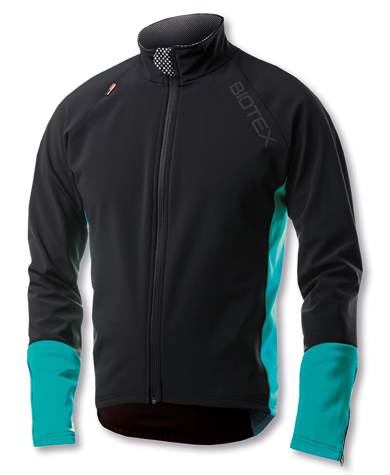 Giacca Biotex Termica Plus Nero Turchese 3 Giacca Biotex Termica Plus Nero Turchese