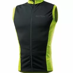 Gilet Biotex Win Antivento Nero Lime