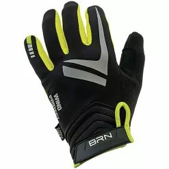 BERNARDI Guanti BRN Wind Protect Nero Giallo Fluo