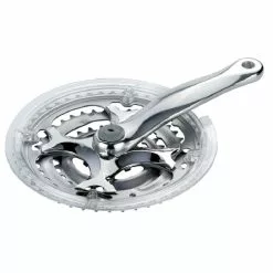 BERNARDI Guarnitura BRN Dx+Sx City Bike Alluminio Silver 28 38 48 Denti