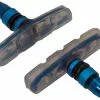 BERNARDI Pattini BRN V-Brake In Alluminio Anodizzato Con Gomma Trasparente Blu -Vendite abbigliamento bici PATTINI BRN V BRAKE IN ALLUMINIO ANODIZZATO CON GOMMA TRASPARENTE BLU