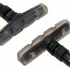 BERNARDI Pattini BRN V-Brake In Alluminio Anodizzato Con Gomma Trasparente Neri -Vendite abbigliamento bici PATTINI BRN V BRAKE IN ALLUMINIO ANODIZZATO CON GOMMA TRASPARENTE NERI