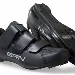 BERNARDI Scarpe BRN Bici Corsa 3 Strappi Road Nero
